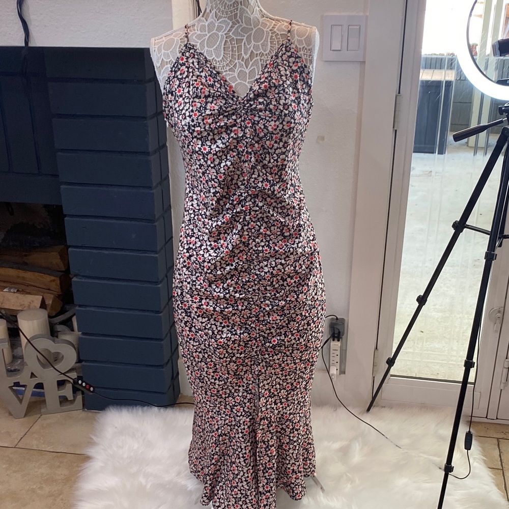 Cupshe Floral Sleeveless Maxi Dress